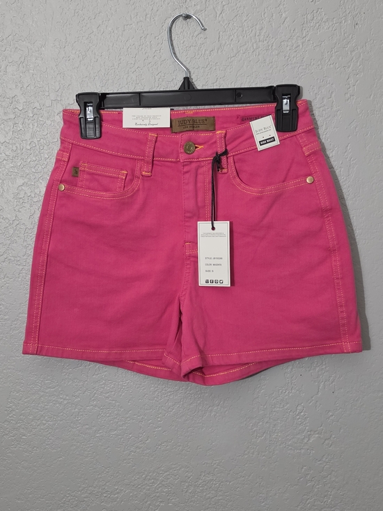 Judy Blue Pants - NWT Judy Blue Garment Dyed High-Rise Pink Shorts Stretch Denim Womens Small